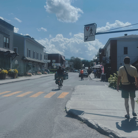 Mobilité active dans un village du Québec